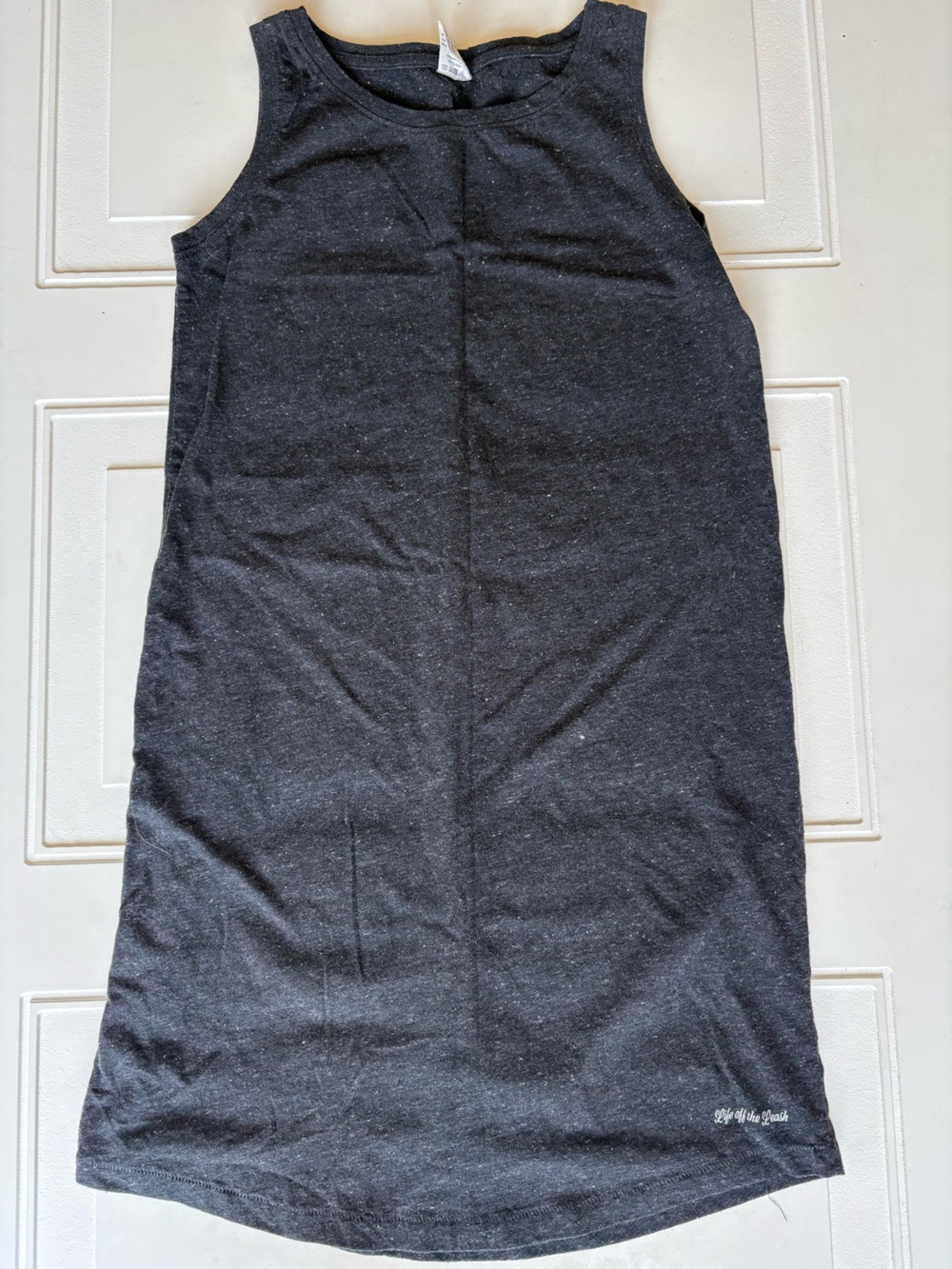 The Black Dog T-Shirt Dress Dark Gray Sleeveless Size XS
